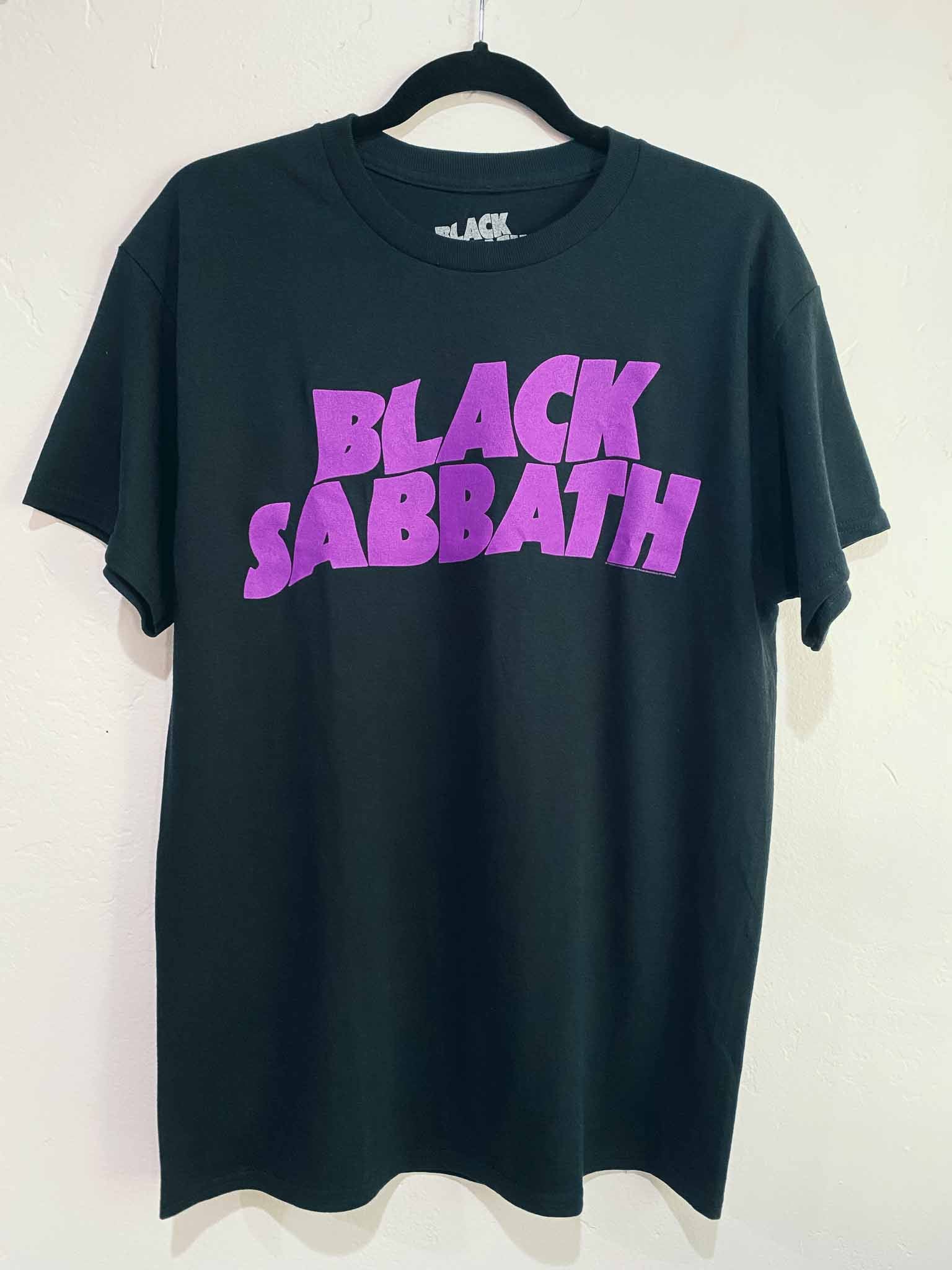 T-Shirt Rock Sabbath | Roll Black Purple Wavy Jane & Logo