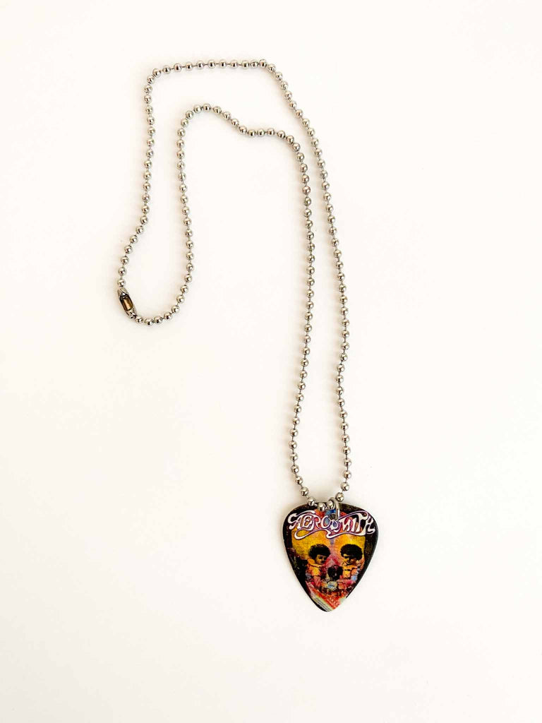 Aerosmith Guitar pick necklace | band merchandise | Rock & Roll Jane