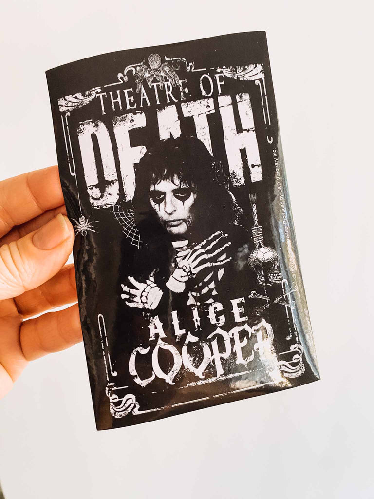 Alice Cooper Theatre of Death sticker | Officially licensed band merch | Available at Rock & Roll Jane