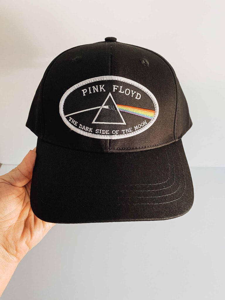 Pink Floyd Dark Side of the Moon Baseball Cap | 100% cotton black hat | Officially licensed Merchandise | Available at Rock & Roll Jane