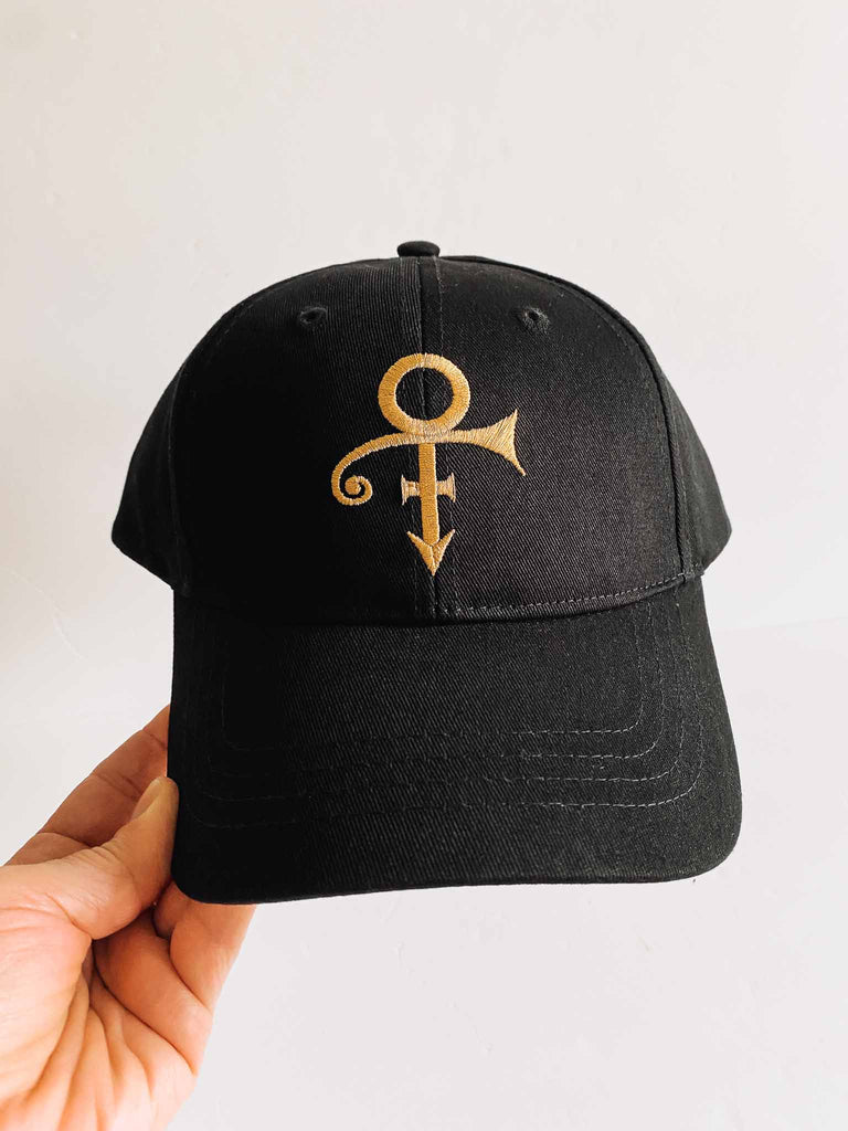 Officially licensed Prince Gold Symbol Baseball cap available at Rock & Roll Jane | One size | 100% cotton