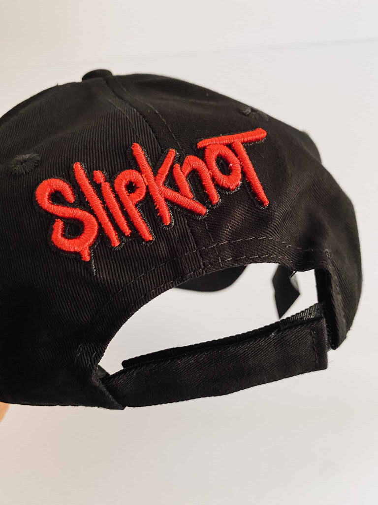 Slipknot red logo baseball cap | Officially licensed merchandise | Available at Rock & Roll Jane