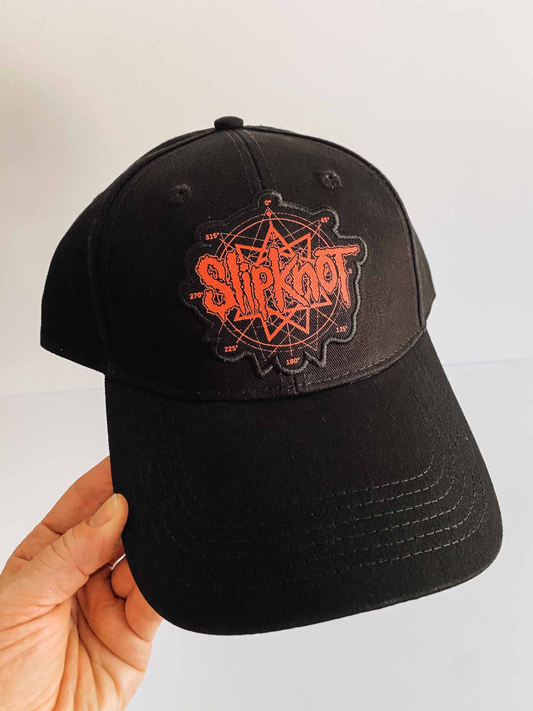 Slipknot red logo baseball cap | Officially licensed merchandise | Available at Rock & Roll Jane