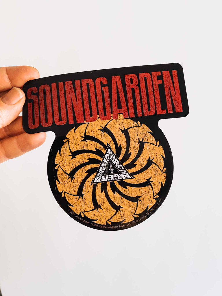 Soundgarden Badmotorfinger sticker | officially licensed band merch | available at Rock & Roll Jane.