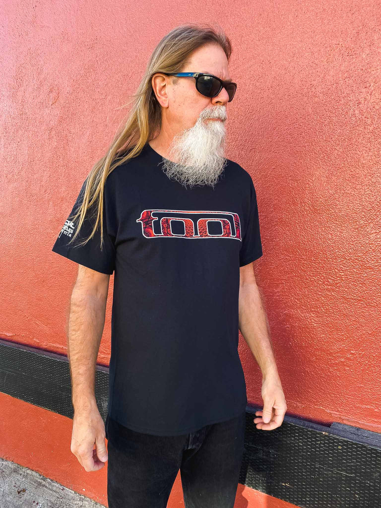 Tool red logo t-shirt | officially licensed band tee | available at Rock & Roll Jane