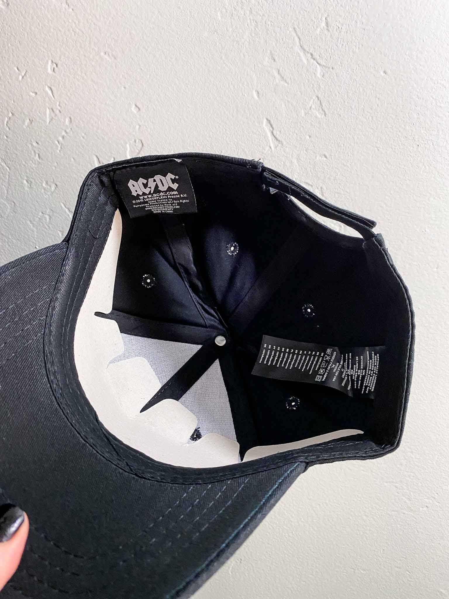 AC/DC Red Logo Baseball Cap | Official Merch | Rock & Roll Jane