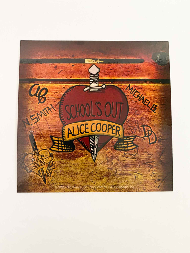 Alice Cooper School's Out Sticker Rock & Roll Jane