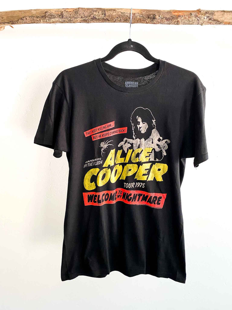 Alice Cooper Welcome to My Nightmare Tour 1975 Band T-shirt | Band tees and graphic tees | Rock & Roll Jane