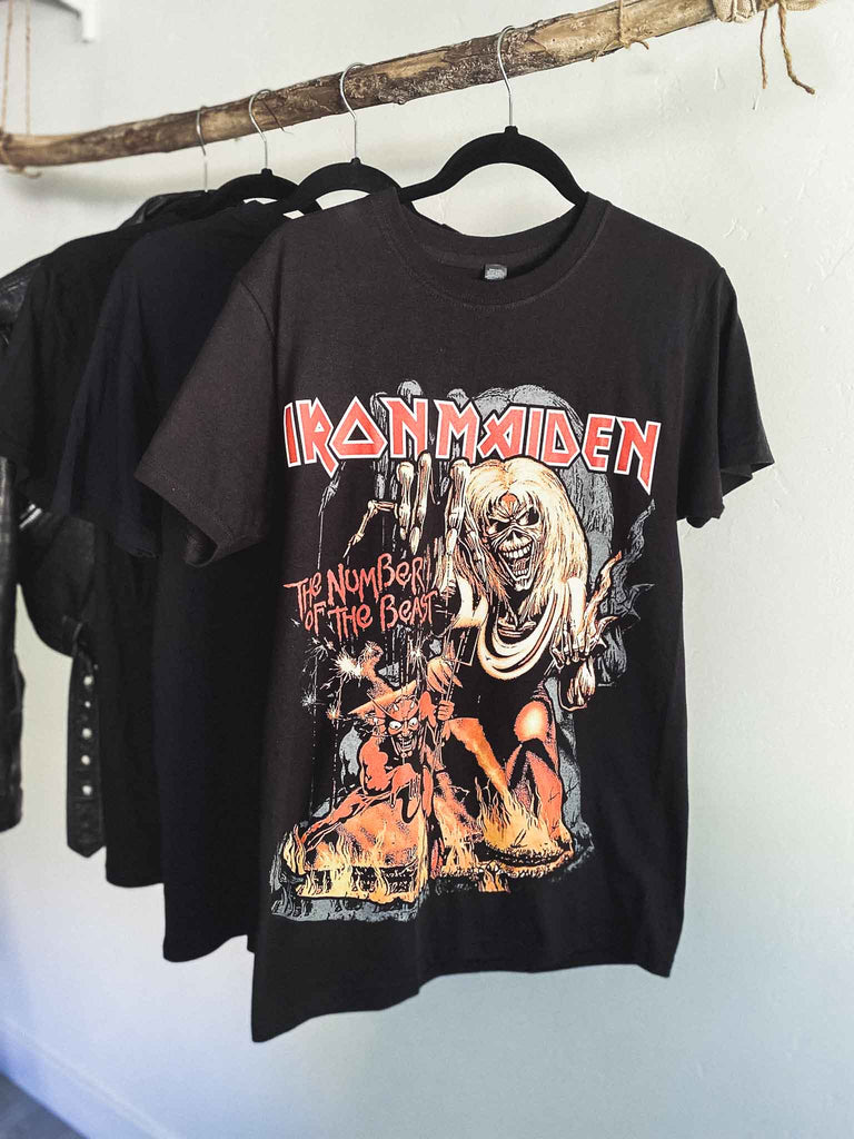 Iron Maiden Number of the Beast Black T-Shirt | Officially Licensed Band tee | Rock & Roll Jane