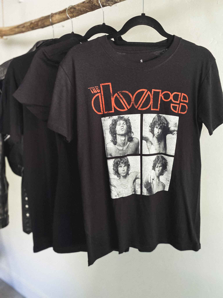 The Doors Four Squares Black T-Shirt | Officially licensed band tee | Rock & Roll Jane