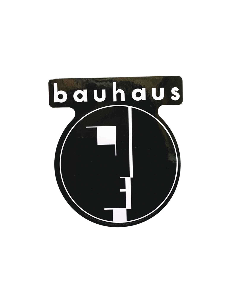 Bauhaus black and white glossy logo sticker | Officially Licensed band merchandise | Rock & Roll Jane