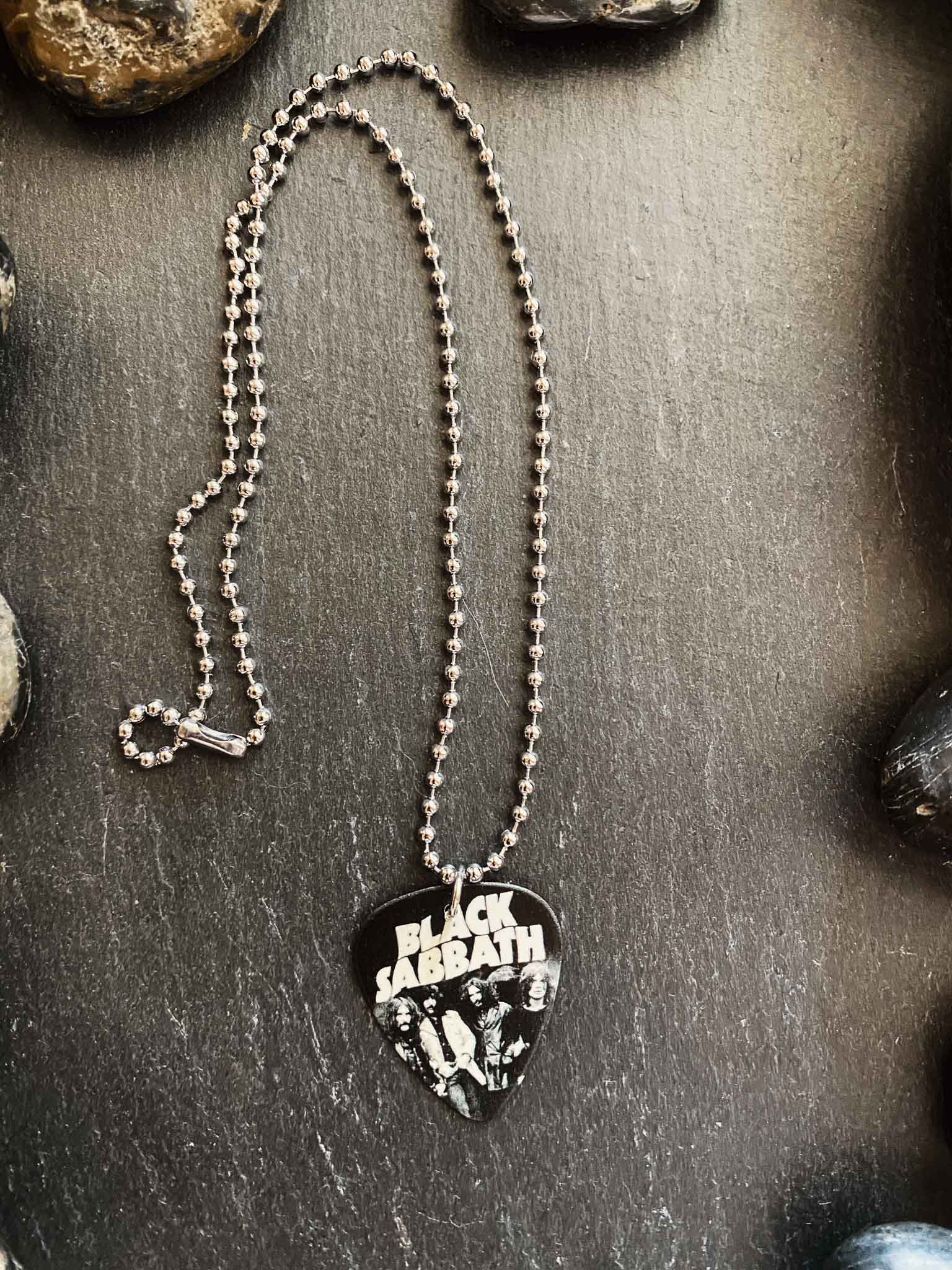 Guitar Pick Zodiac Necklace For Men & Women - Stainless Steel Music Lover Pendant With Leather Cord - View #8
