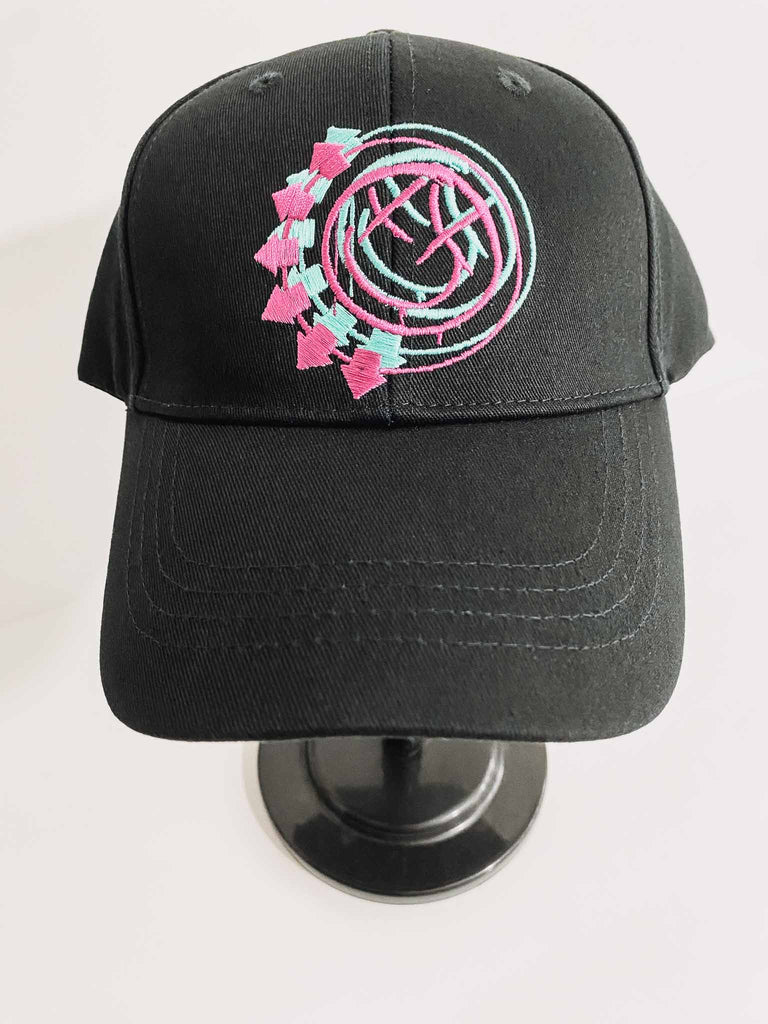 Blink 182 Double Six Arrows offiicially licensed black baseball cap with embroidered logo | official band merch | Rock & Roll Jane
