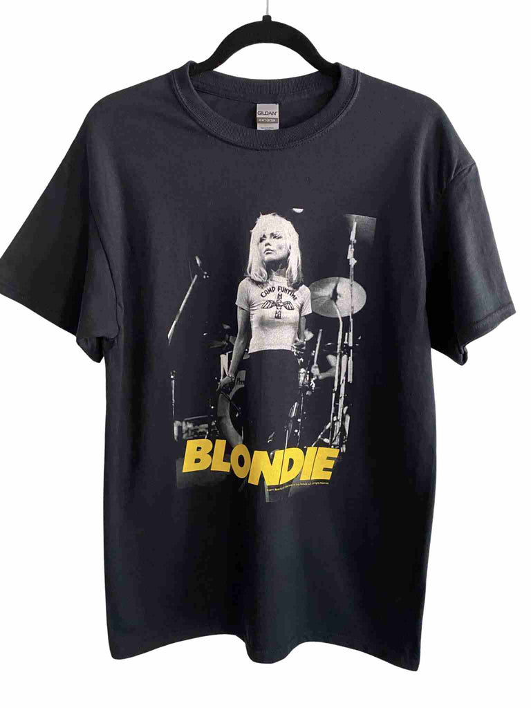 Blondie Camp Funtime Black Short sleeve T-shirt | Rock and Roll Jane