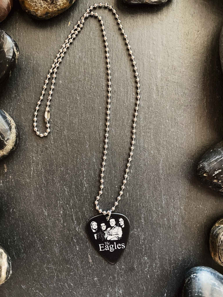 The Eagles Guitar Pick Necklace | Band merchandise | Jewelry | Rock & Roll Jane