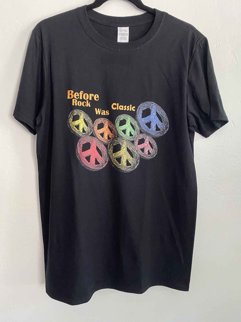 Before Rock Was Classic Multi-Peace Sign T-shirt