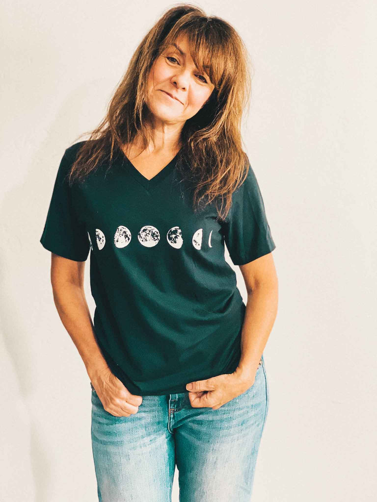 Moon phases black short sleeve t-shirt | Rock & Roll Jane | Officially licensed band tees and more