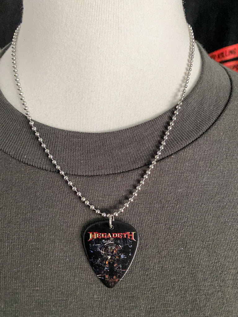Megadeth Guitar Pick Necklace | Band merch and jewelry | Rock & Roll Jane