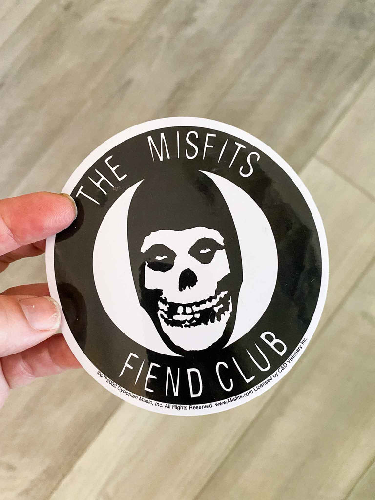 Misfits Fiend Club 4" Round Sticker | Rock & Roll Jane | Officially licensed Merchandise