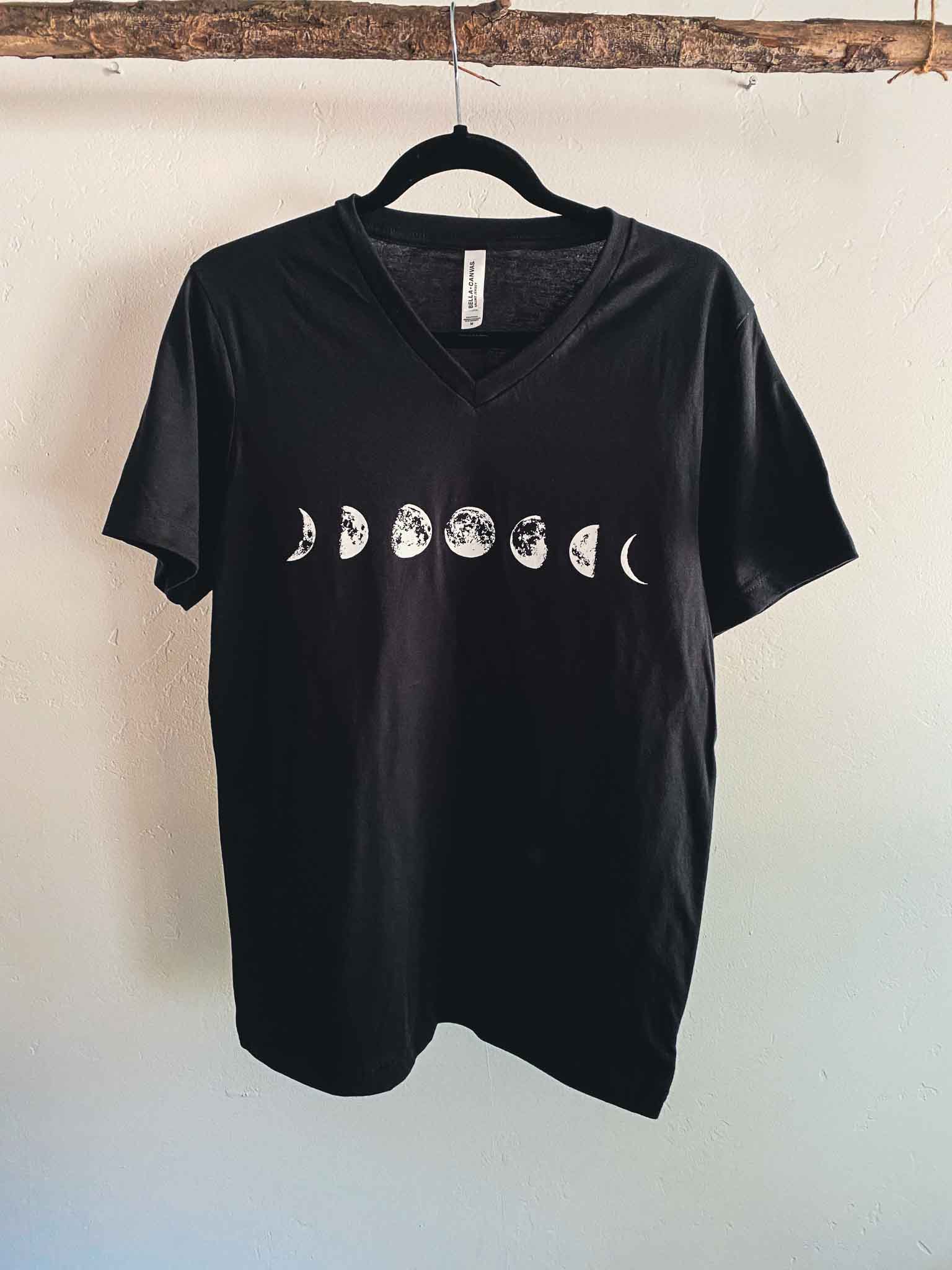 Moon Phases Black T-Shirt - Main Image