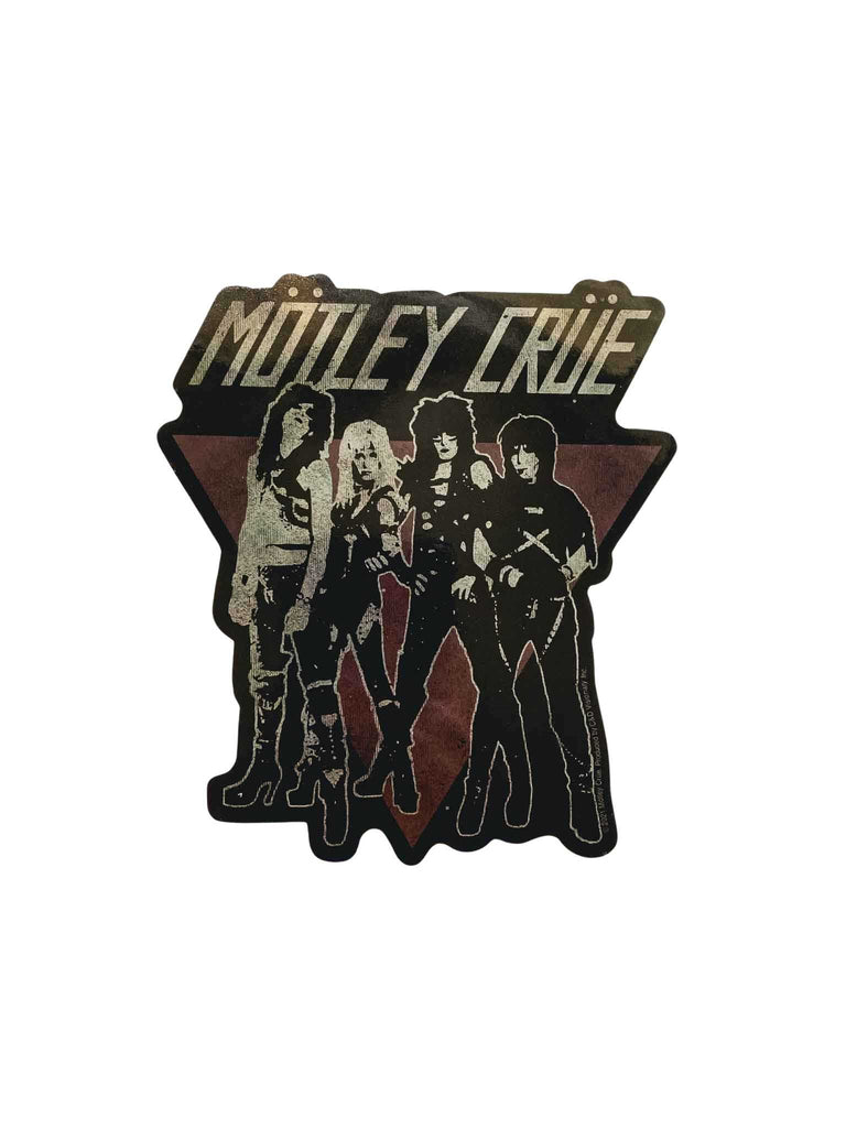 Motley Crue Group Shot Sticker | Officially licensed rock and roll merchandise | Rock & Roll Jane