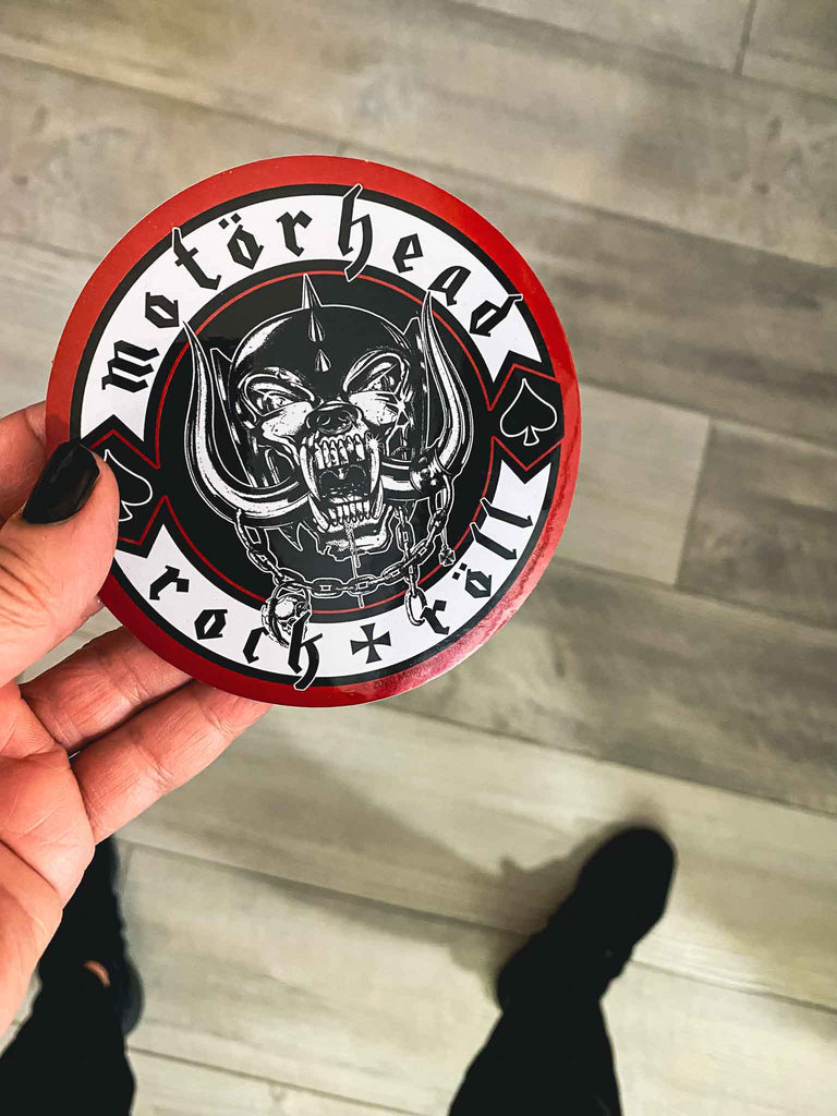 Motorhead Rock & Roll Sticker | Officially licensed rock and roll band merchandise | Rock & Roll Jane