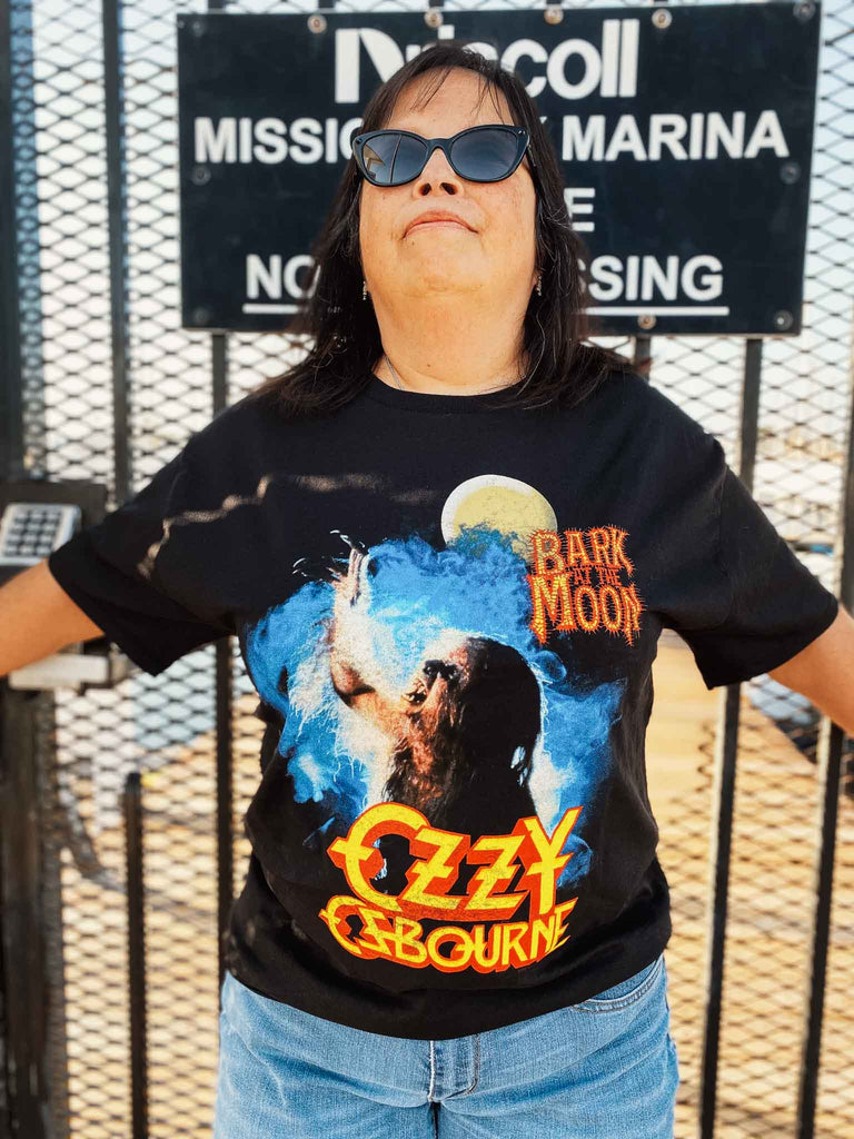 Ozzy Osbourne Bark at the Moon Black short sleeve t-shirt | Officially licensed band tee | Rock & Roll Jane