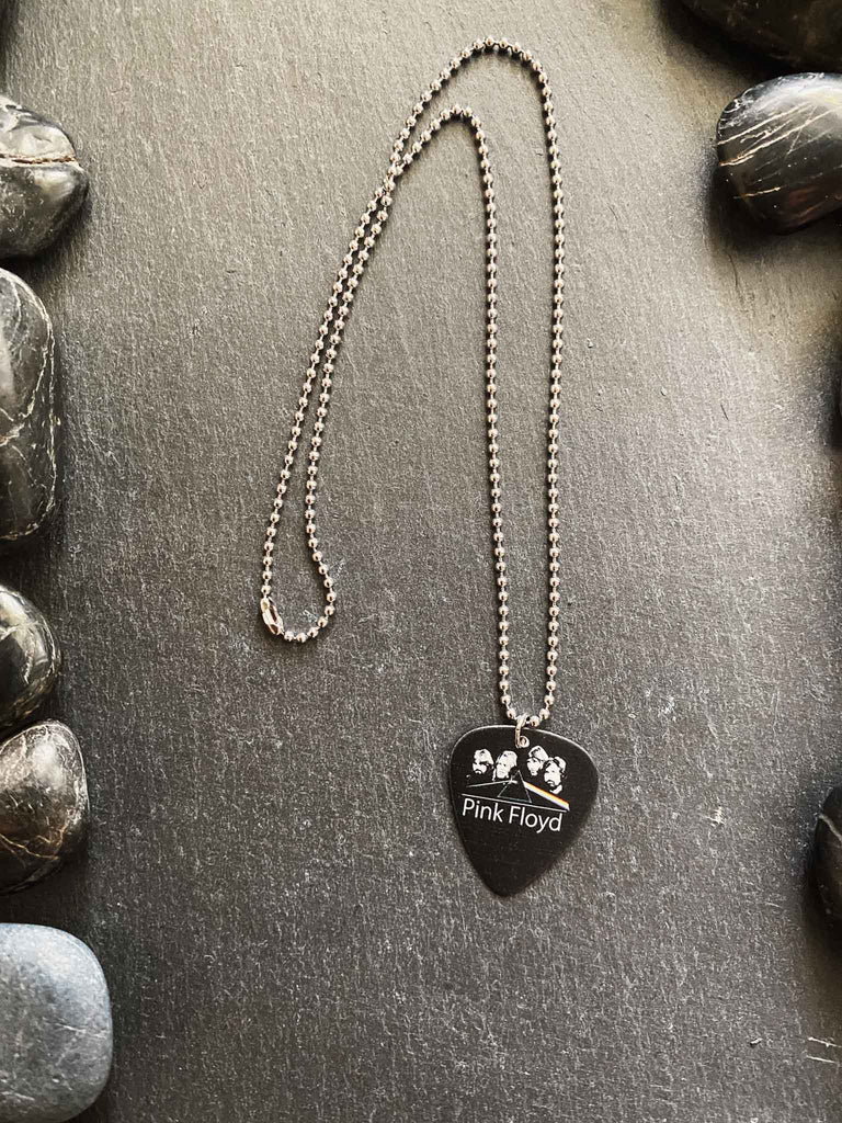 Pink Floyd Guitar Pick Necklace | Dark Side of the Moon | Band merchandise | Rock & Roll Jane