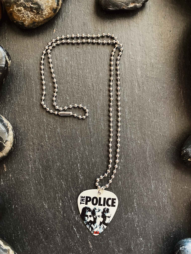 The Police Guitar Pick Necklace | Band merchandise | Jewelry | Rock & Roll Jane