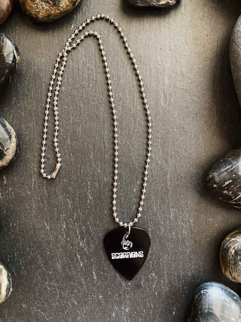 Scorpions Guitar Pick Necklace | Band merchandise | Jewelry | Rock & Roll Jane