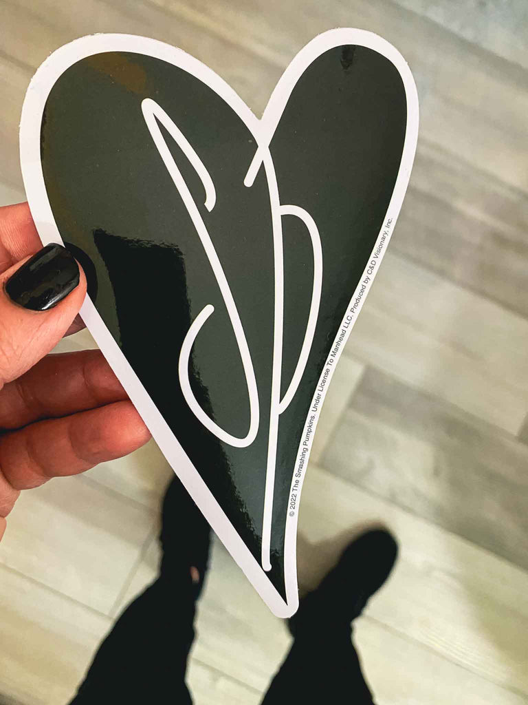 Smashing Pumpkins Heart Logo sticker | Officially licensed rock and roll band merchandise | Rock & Roll Jane