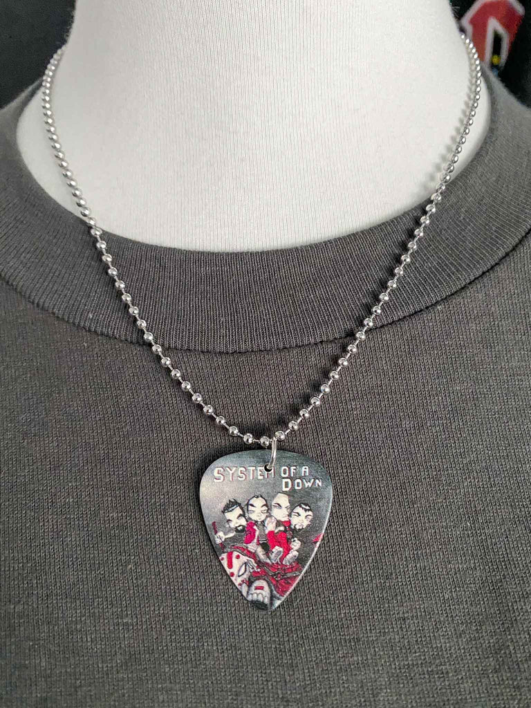System of a Down Guitar Pick Necklace | Band merch and jewelry | Rock & Roll Jane