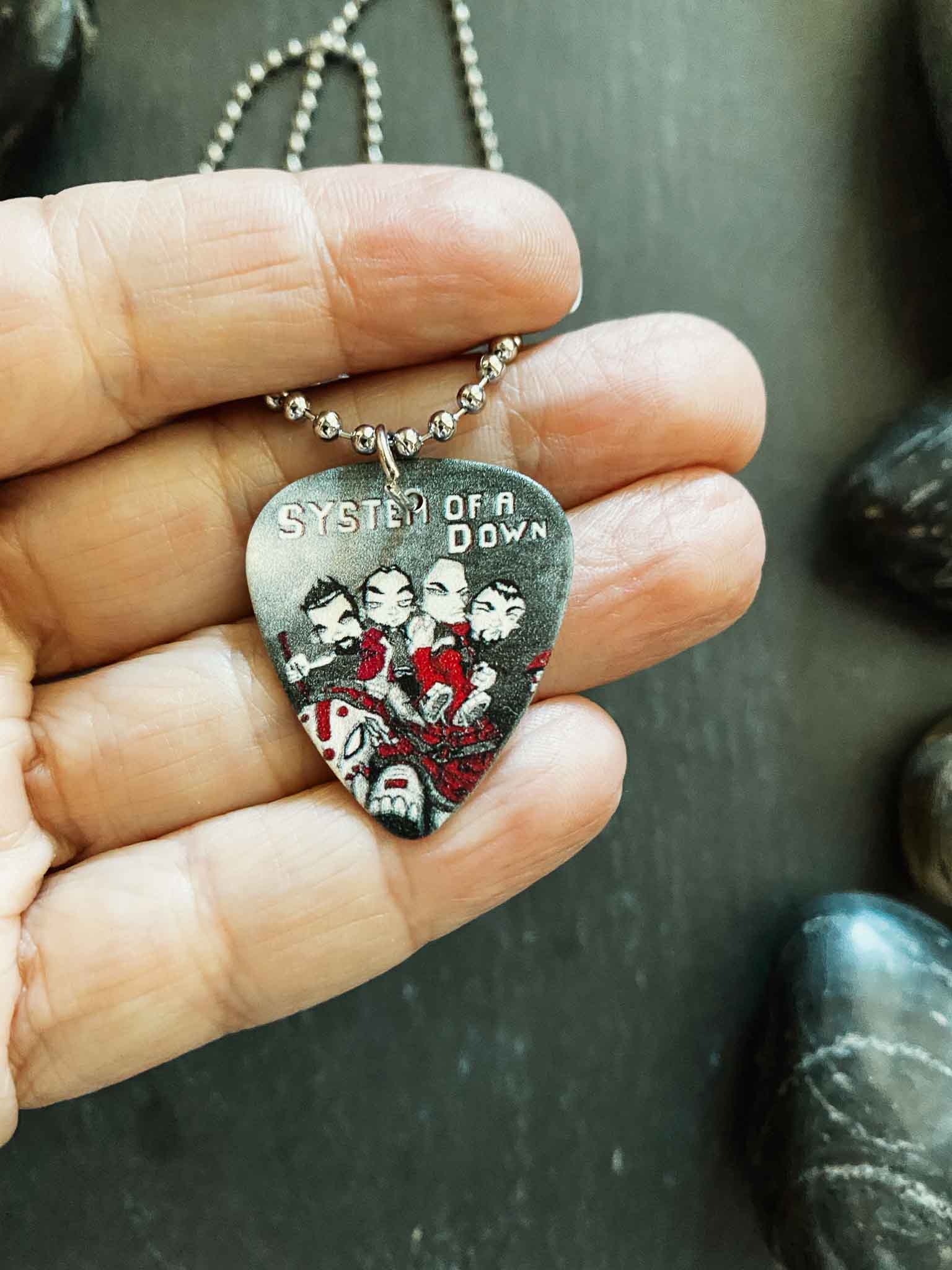 System of A Down Guitar Pick Necklace | Rock & Roll Jane