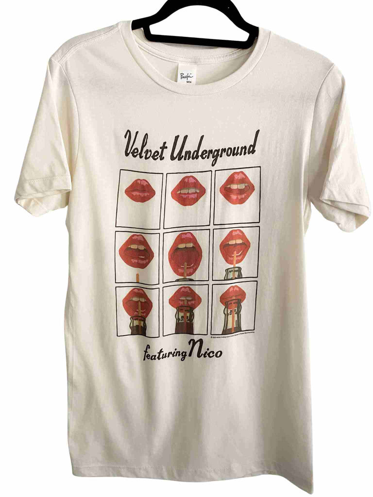 Velvet Underground Featuring Nico White Jersey T-Shirt | Punk rock band tee | Rock & Roll Jane